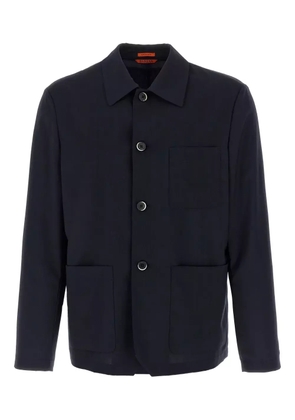 Barena button-cuffed wool overshirt - Blue