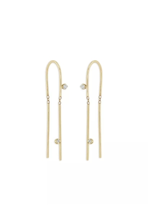 Zoë Chicco 14K yellow gold Wire diamond earrings