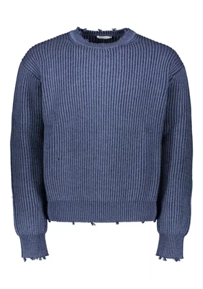 John Elliott ribbed cropped sweater - Blue
