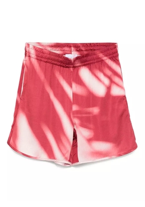 BLUE SKY INN shadow-print shorts - Red