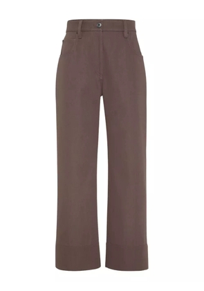 Brunello Cucinelli pocketed cotton trousers - Brown