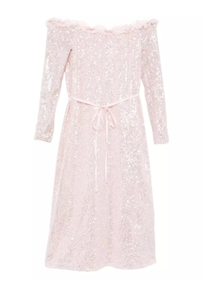 Needle & Thread Esme off-shoulder dress - Pink