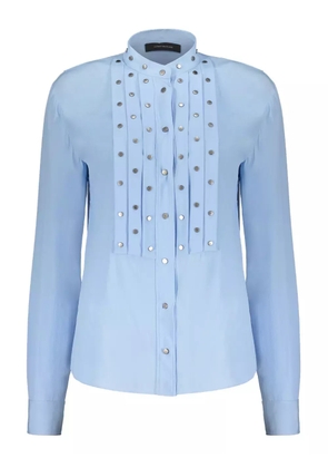 Cédric Charlier stud-detailing shirt - Blue