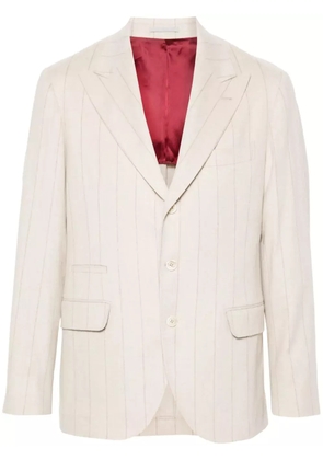 Brunello Cucinelli striped blazer - Neutrals