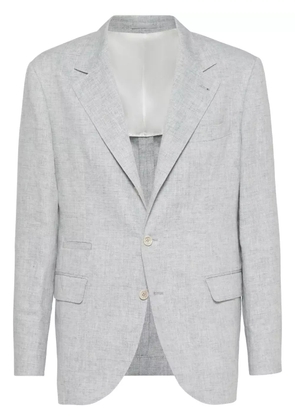 Brunello Cucinelli linen blazer - Grey