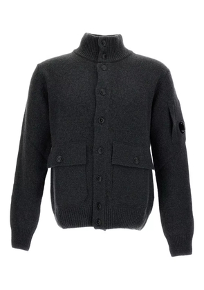 C.P. Company high-neck pocket cardigan - Grey