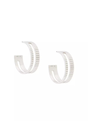 IVI slot hoop earrings - Silver