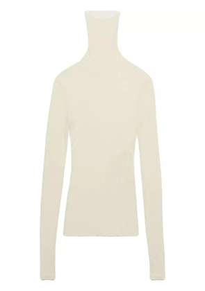 AMI Paris roll-neck ribbed sweater - Neutrals