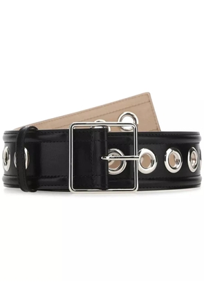 Alexander McQueen eyelet-detail 50mm belt - Black