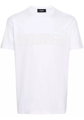 DSQUARED2 logo-appliqué cotton T-shirt - White