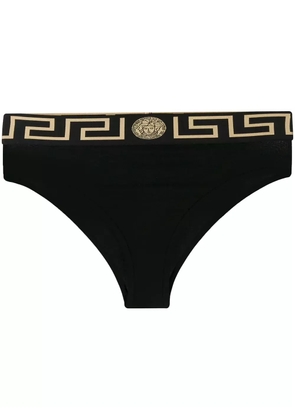 Versace Greca Border high-waisted briefs - Black