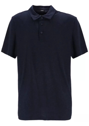 BOSS stripe-detailing polo shirt - Blue