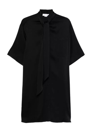 Stella McCartney tie-neck pocket mini dress - Black