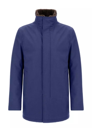 Herno high-neck coat - Blue