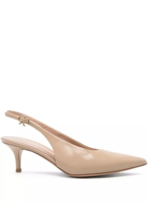 Gianvito Rossi 55mm Robbie Sling pointed-toe pumps - Neutrals