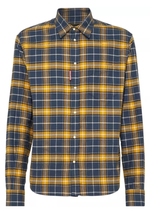 DSQUARED2 long-sleeve checked shirt - Yellow