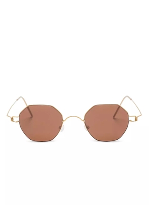 Lindberg Rim geometric-frame sunglasses - Gold