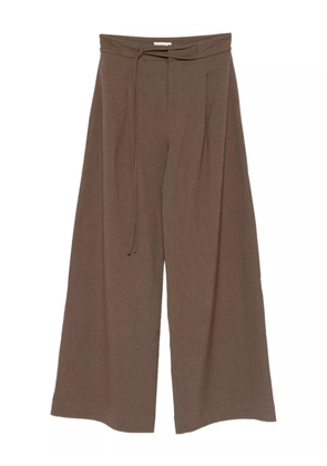 suncoo pleated trousers - Brown