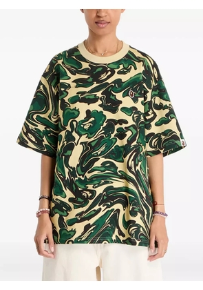 A BATHING APE® Marbling Camo T-shirt - Green
