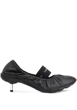 Rombaut ruffled kitten-heel pumps - Black