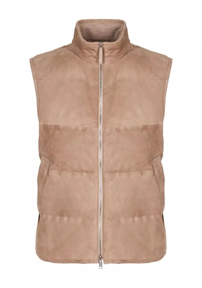 Zegna suede gilet - Neutrals