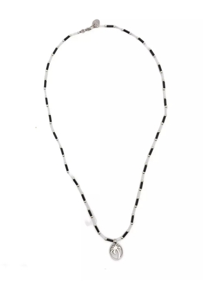 Palm Angels palm-tree beaded necklace - Black