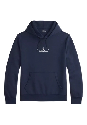 Polo Ralph Lauren double-knit logo hoodie - Blue