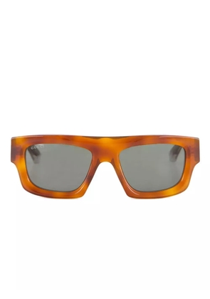 Gucci Eyewear logo-engraved sunglasses - Brown