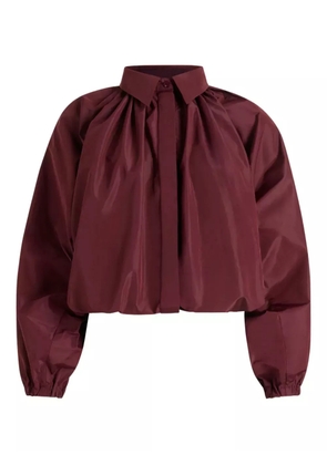 Patou bubble-sleeve collared blouse