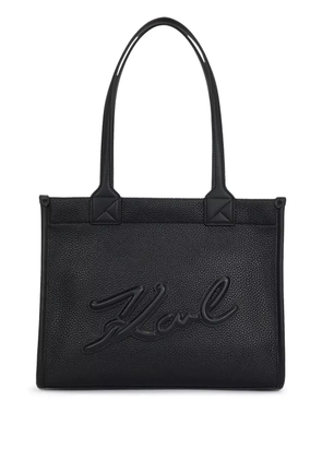 Karl Lagerfeld medium K/Skuare Grainy tote bag - Black
