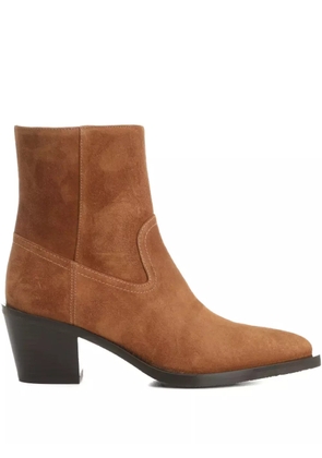 Stuart Weitzman 60mm Tate suede boots - Brown