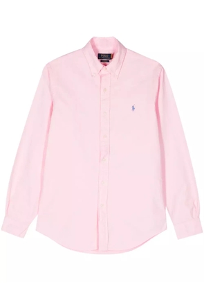 Polo Ralph Lauren embroidered-logo cotton shirt - Pink