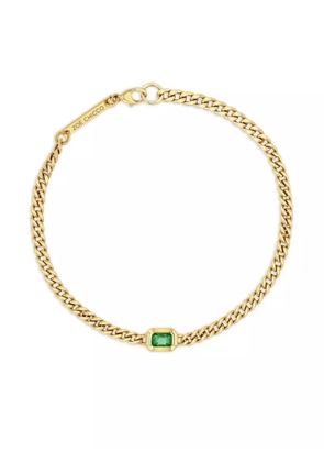 Zoë Chicco 14K yellow gold emerald bracelet
