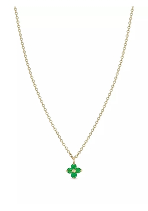 Zoë Chicco 14K yellow gold Quad emerald necklace