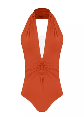 Lygia & Nanny Isatou halterneck swimsuit - Orange