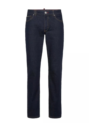 Philipp Plein logo-plaque jeans - Blue