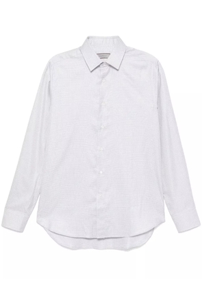 Canali geometric-print shirt - Neutrals