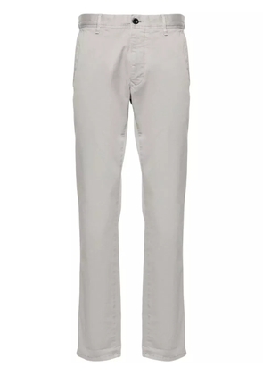 Incotex tapered-leg cotton chino trousers - Grey