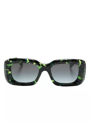 Chloé Eyewear Gayia rectangle-frame sunglasses - Green