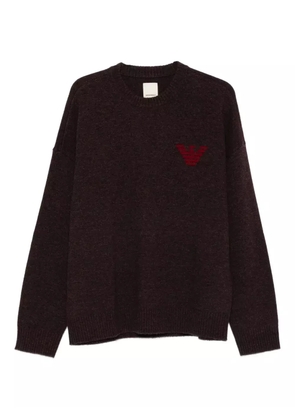 Emporio Armani New York Capsule Collection virgin-wool jumper - Purple
