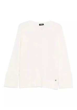 DIXIE crew-neck sweater - White
