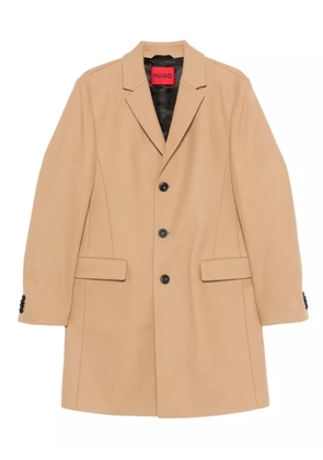 BOSS single-breasted coat - Neutrals