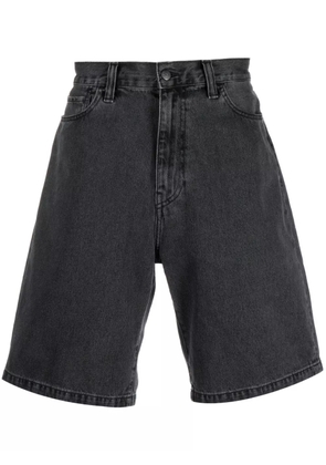 Carhartt WIP logo-detail denim shorts - Black