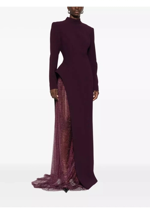 JEAN-LOUIS SABAJI asymmetric-design maxi dress - Red