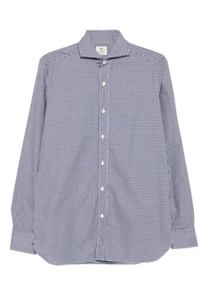 Borrelli gingham-check shirt - Blue