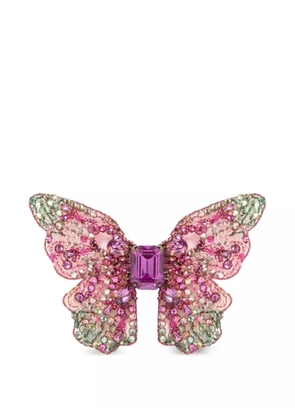 Jennifer Behr Absolem crystal butterfly hair clip - Pink