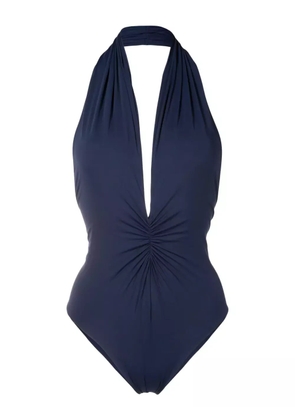 Lygia & Nanny Isatou Fluity halterneck swimsuit - Blue