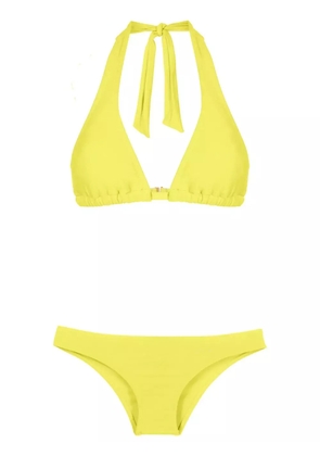 Amir Slama halterneck triangle bikini - Yellow
