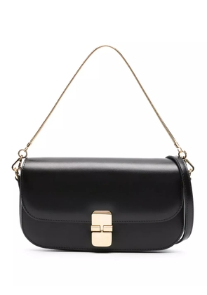 A.P.C. Grace Chaine leather clutch bag - Black