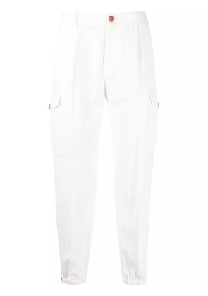 Brunello Cucinelli tapered cargo pants - White